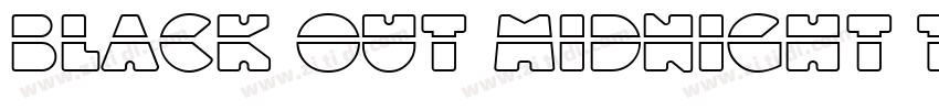 Black Out Midnight T字体转换